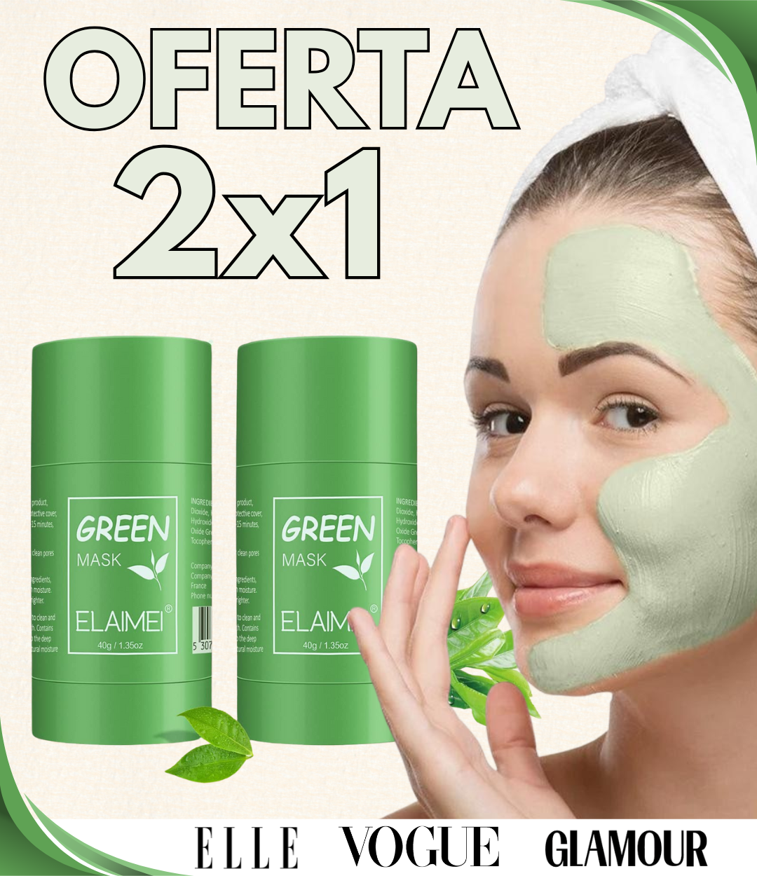 OFERTA 2x1 Máscara de Chá Verde Belaira®